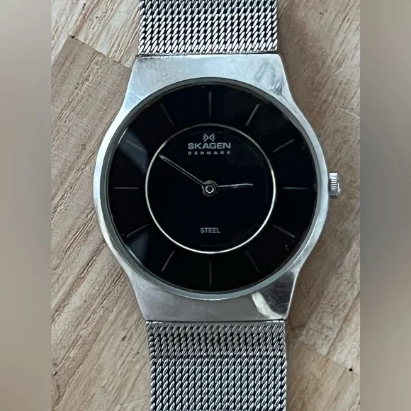 Skagen Steel Denmark Ladies Watch Black Dial Stainless  display picture 2